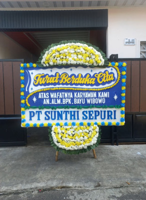 Papan Bunga Duka di Oudate